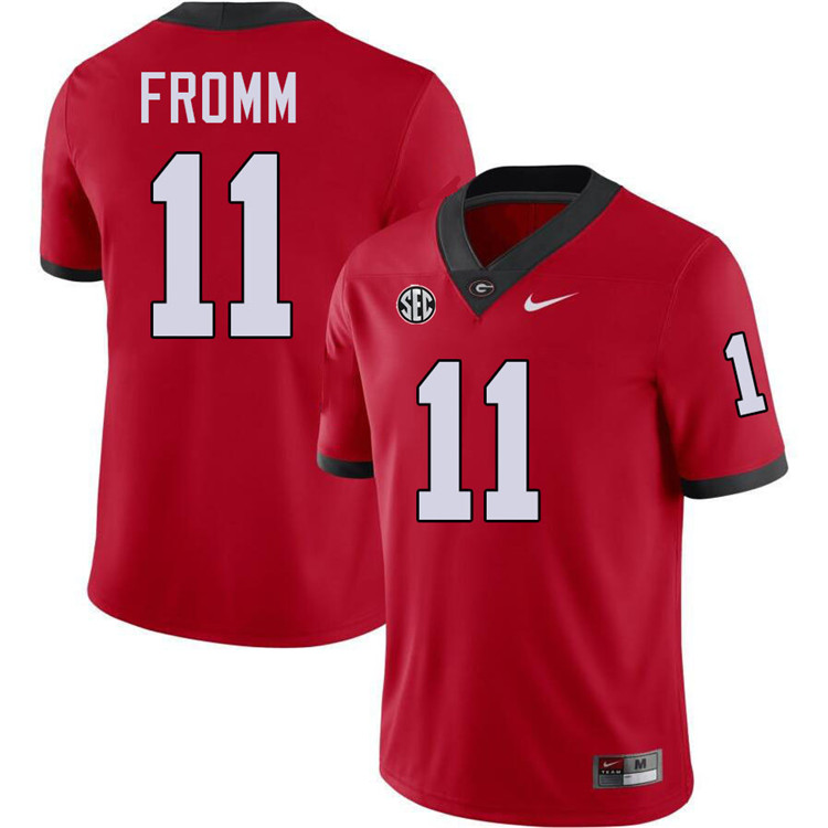 Jake Fromm Georgia Jersey,University Of Georgia Bulldogs Football Jersey,Uniforms,Gears-Red